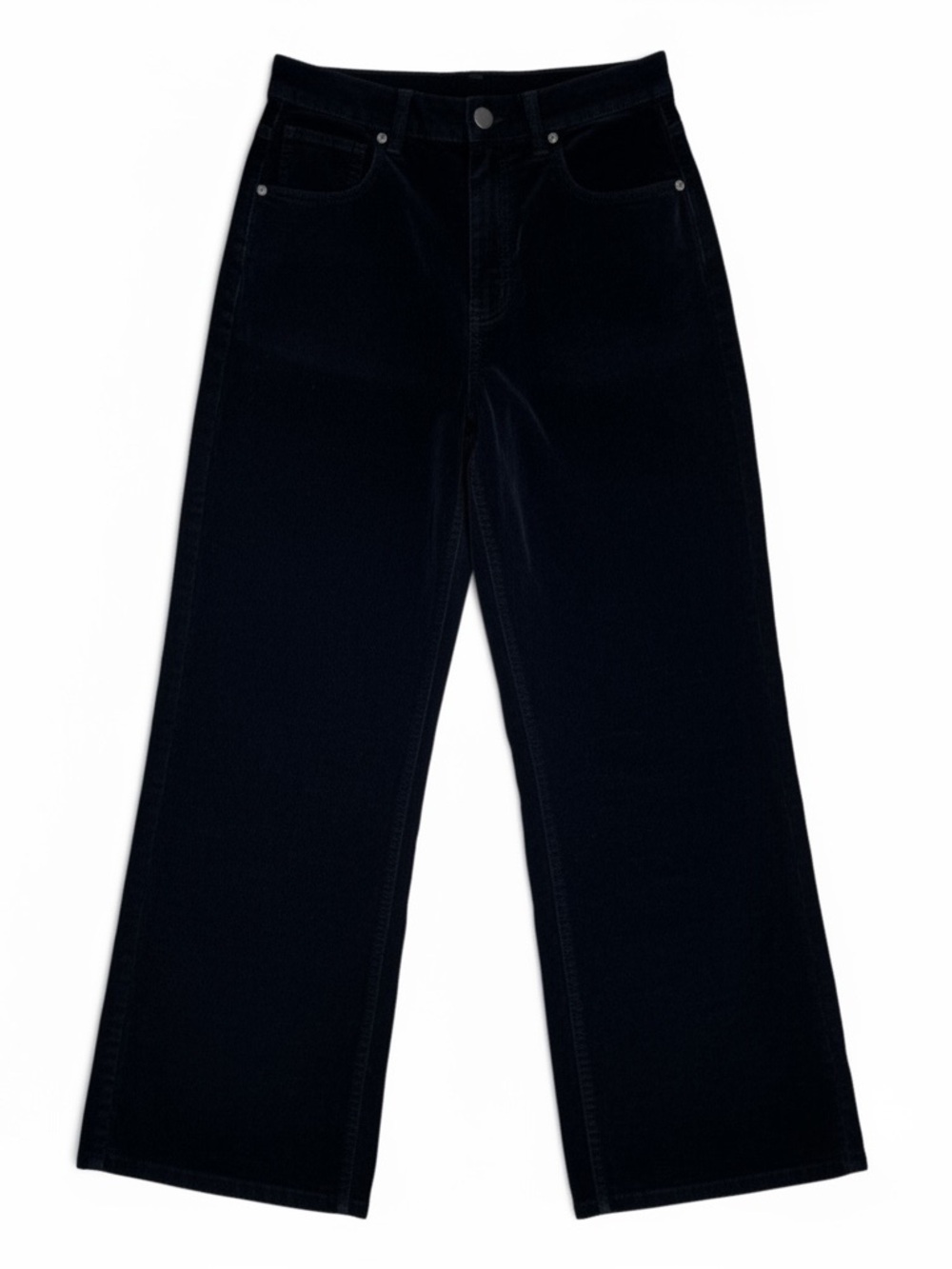 Madewell Superwide-Leg Pant, Corduroy In True Black, Size 24, Once Worn